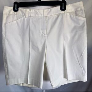 Express‎ Design Studio Editor Bermuda Shorts White Size 12